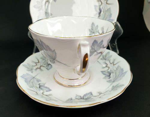 Vintage Royal Albert Bone China `Silver Maple` Trio -as New -3 available