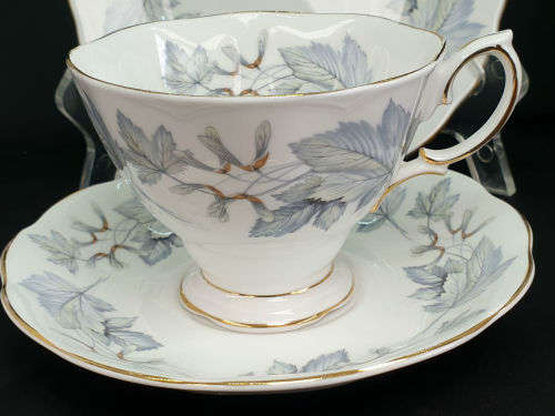 Vintage Royal Albert Bone China `Silver Maple` Trio -as New -3 available
