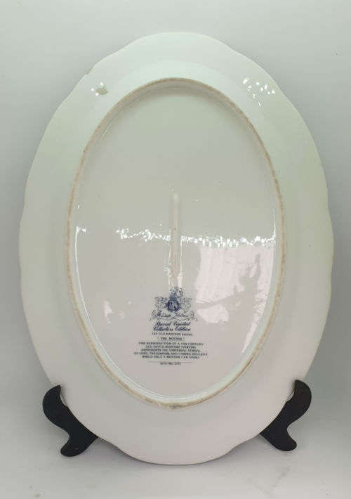 Large Vintage Oval Plate Limited Edition Delft Old Master series `The Mother` Serie no. 2721