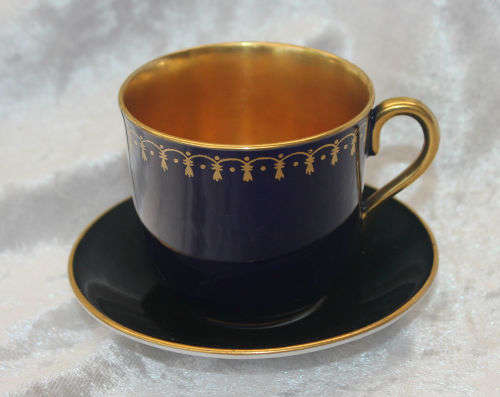 Vintage Coalport A.D 1750 Small Duo England- cup= 54x58mm saucer =89mm