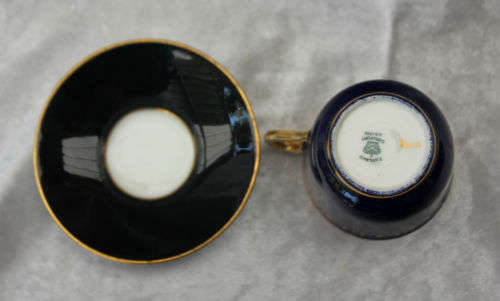 Vintage Coalport A.D 1750 Small Duo England- cup= 54x58mm saucer =89mm