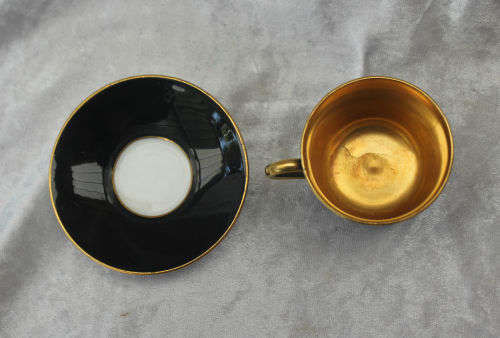 Vintage Coalport A.D 1750 Small Duo England- cup= 54x58mm saucer =89mm