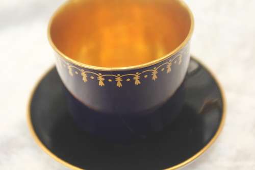 Vintage Coalport A.D 1750 Small Duo England- cup= 54x58mm saucer =89mm