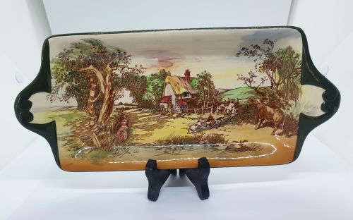 Vintage Royal Doulton Rustic England D5694 Tray Regd Australia .16306/7/8