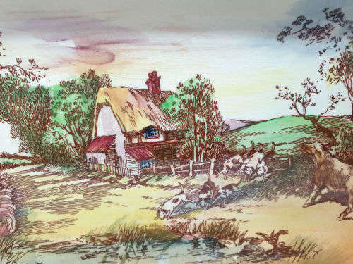 Vintage Royal Doulton Rustic England D5694 Tray Regd Australia .16306/7/8