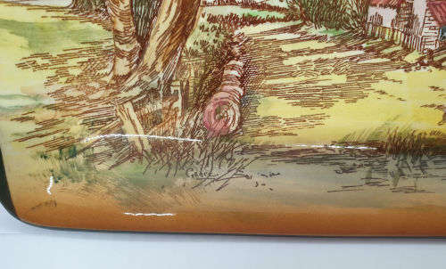 Vintage Royal Doulton Rustic England D5694 Tray Regd Australia .16306/7/8