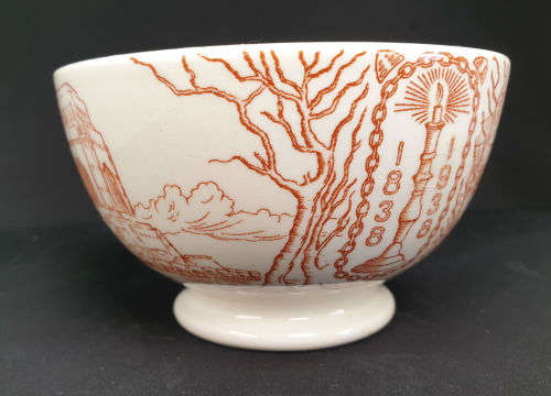 1838-1938 Voortrekker eeufees Commemorative Bowl - Pretoria made in Holland 65x110