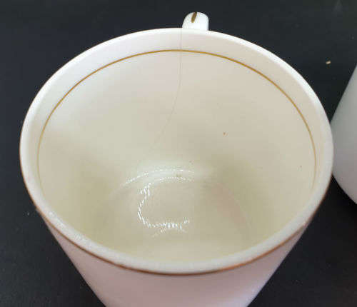 2 Vintage Mid winter June 2nd 1953 Elizabeth II Coronation Cups - One Cracked