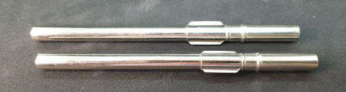 2 Vintage G.H Zeal English Made Medical  thermometers in metal holders
