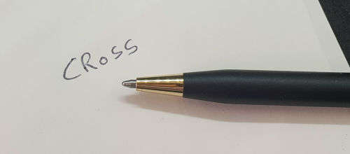 3 Vintage Cross Pens V20 10kt rolled gold pen and pencil set and a Black Cross pen.Boxed