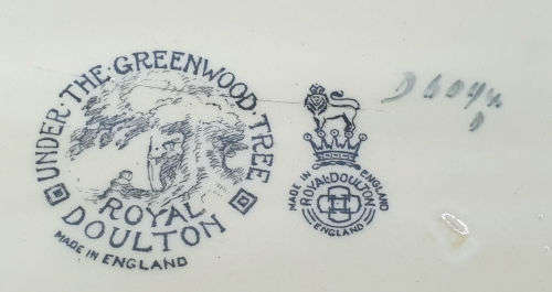 Vintage Royal Doulton The Greenwood Tree Bowl 55x281x130mm