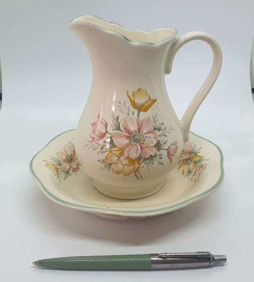 Vintage 1980's St Michael ANAMONE Jug and Bowl 2158/5695 made in ENGLAND