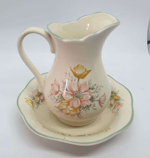 Vintage 1980's St Michael ANAMONE Jug and Bowl 2158/5695 made in ENGLAND