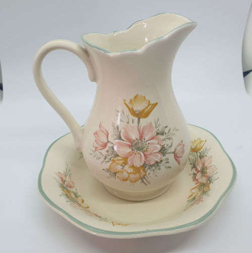 Vintage 1980's St Michael ANAMONE Jug and Bowl 2158/5695 made in ENGLAND