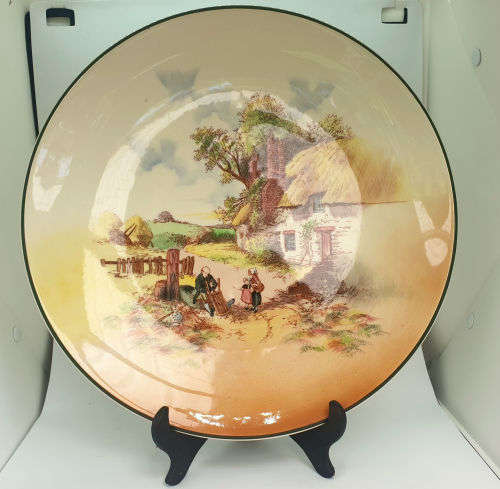 Large Vintage Royal Doulton `Rustic England` D6297 - Charger Plate 342mm