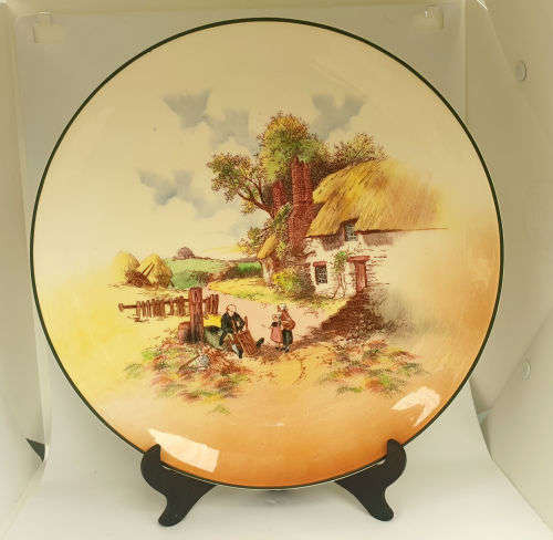 Large Vintage Royal Doulton `Rustic England` D6297 - Charger Plate 342mm