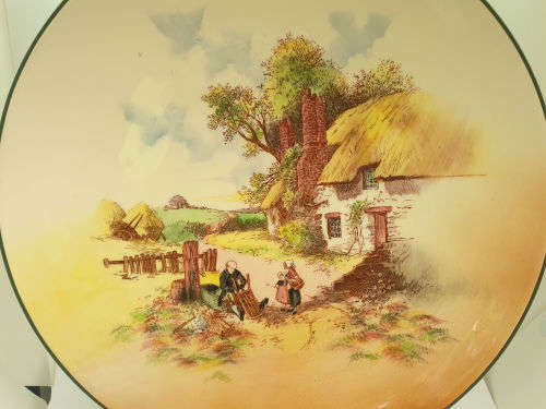 Large Vintage Royal Doulton `Rustic England` D6297 - Charger Plate 342mm