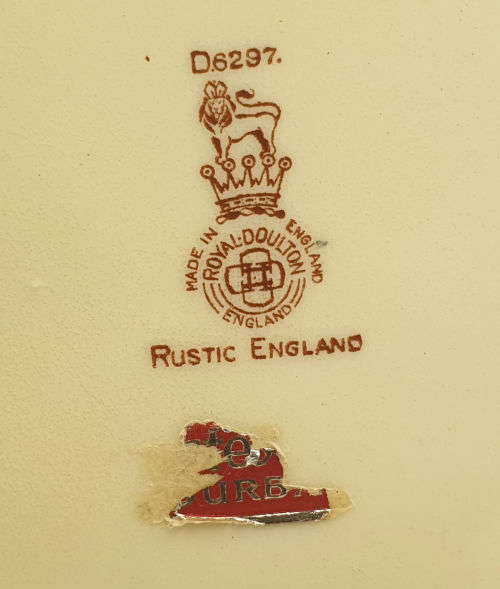 Large Vintage Royal Doulton `Rustic England` D6297 - Charger Plate 342mm