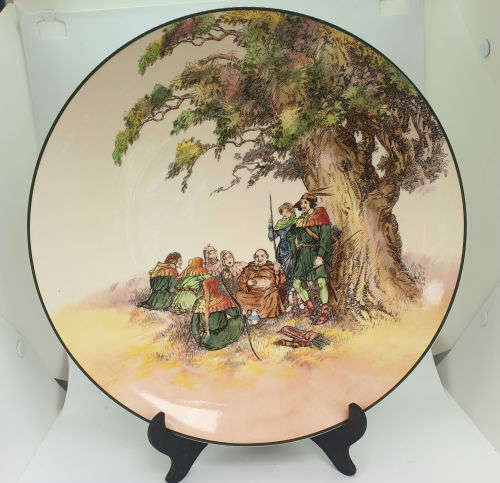 Large Vintage Royal Doulton `The Greenwood Tree`D6341 Charger Plate 342mm