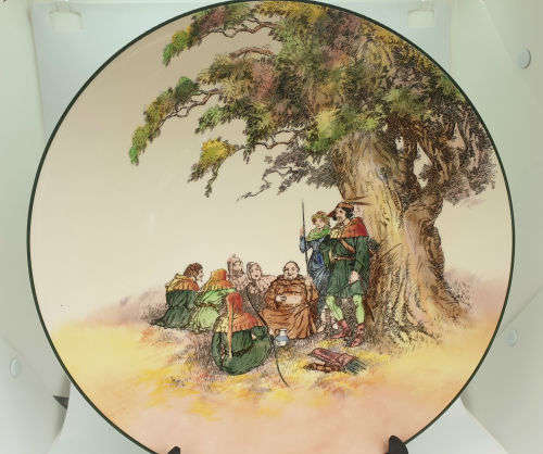 Large Vintage Royal Doulton `The Greenwood Tree`D6341 Charger Plate 342mm