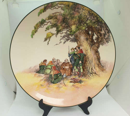 Large Vintage Royal Doulton `The Greenwood Tree`D6341 Charger Plate 342mm
