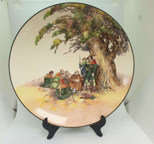 Large Vintage Royal Doulton `The Greenwood Tree`D6341 Charger Plate 342mm