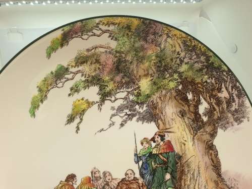 Large Vintage Royal Doulton `The Greenwood Tree`D6341 Charger Plate 342mm