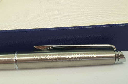 Waterman Ballpoint Pen In box with extra refill  (personalized)