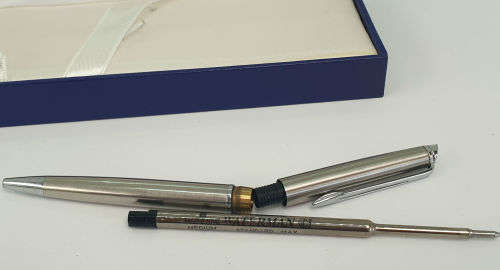 Waterman Ballpoint Pen In box with extra refill  (personalized)