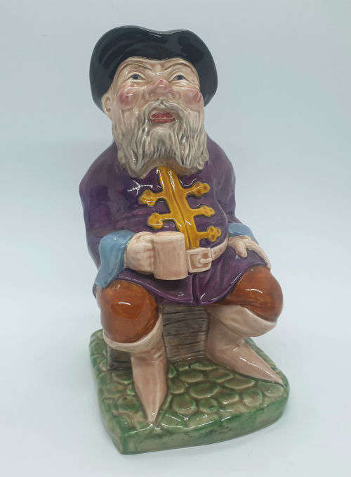 Vintage Melba Ware 'The Tale Teller' Toby Jug H.Wain and sons Stroke-on-Trent England 200x100x155mm