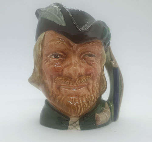 Vintage 1959 Royal Doulton `ROBIN HOOD` D6534 small Toby Jug 100x95x65mm