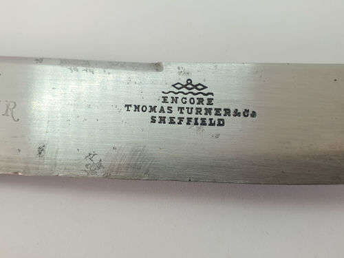 Antique 1904 Encore Thomas Turner & Co Sheffield Carving Set Sterling SILVER Bolster -Boxed