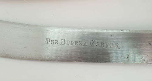 Antique 1904 Encore Thomas Turner & Co Sheffield Carving Set Sterling SILVER Bolster -Boxed