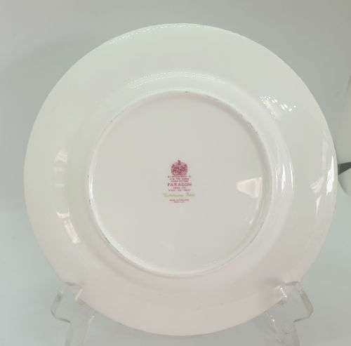 Vintage 1966- Paragon Victoriana Rose - Small Plate 205mm-  fine bone china-never been used