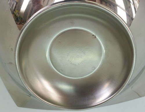 Vintage 1961 ALOE Stainless Steel Raised tray trophy Chamber of Mines Prevention of Accidents