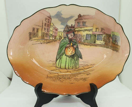 Vintage Royal Doulton Dickens Ware Bowl 'Sairey Gamp' D.6327- 55x278x208mm