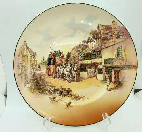 Vintage Royal Doulton ''OLD ENGLISH COACHING SCENES' D6393 Plate 265mm