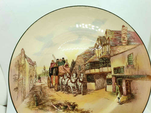 Vintage Royal Doulton ''OLD ENGLISH COACHING SCENES' D6393 Plate 265mm
