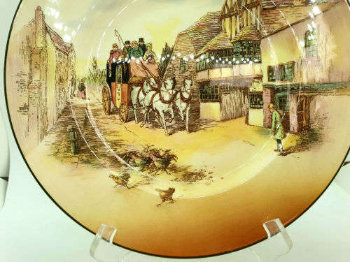 Vintage Royal Doulton ''OLD ENGLISH COACHING SCENES' D6393 Plate 265mm