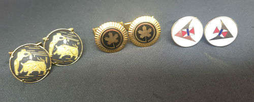 3 Pairs of cufflinks