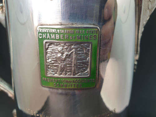 Vintage 1965 Chamber of Mines West Rand Inter-Mines safety competition Trophy Jug  232x245x147mm