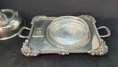 Vintage Chamber of Mines TVL and OVS Prevention of Accidents Committee Butter dish Trophy