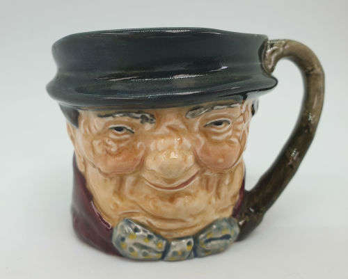 Vintage Royal Doulton miniature character jug 'Tony Weller' D6044 56x80x65mm