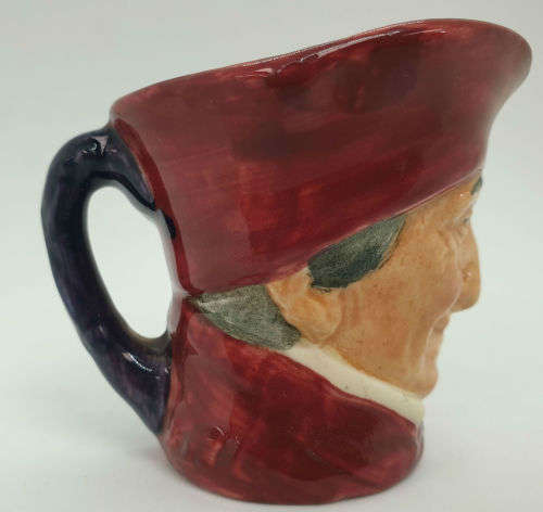 Vintage Royal Doulton miniature character jug `Cardinal`  52x67x48mm