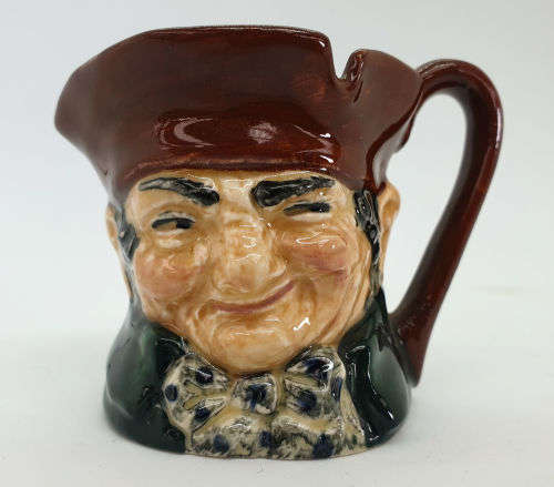 Vintage Royal Doulton miniature character jug `Old Charley`  60x73x52mm