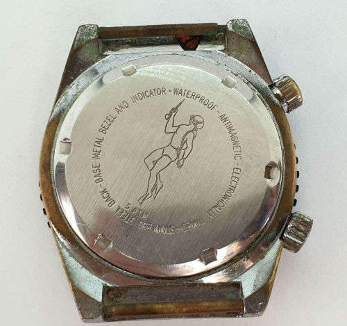 Rare Vintage Swiss Made MuLma watch 21 jewels 5ATM electronically Timed -Working -no strap