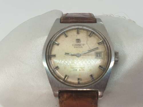 Vintage 1970's Tissot Swiss Automatic PR 516 Automatic Watch -working -date engraved on back