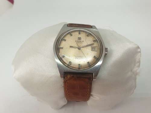 Vintage 1970's Tissot Swiss Automatic PR 516 Automatic Watch -working -date engraved on back