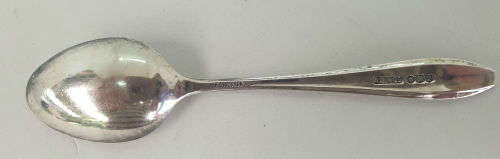 Vintage 1934 Sterling Silver Hallmarked Spoon - England  - 110mm - 11g - Engraved name MONICA