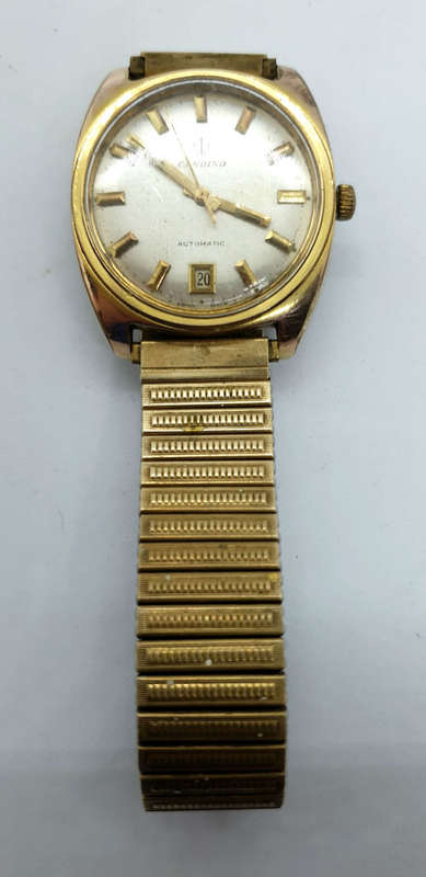 Vintage Pre -owned 1960's Gandino Automatic Watch Swiss Made working and holding time -engraved